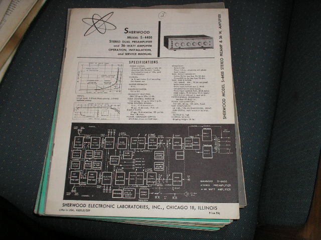 S-4400  Amplifier Operation,Installation,Service Manual.